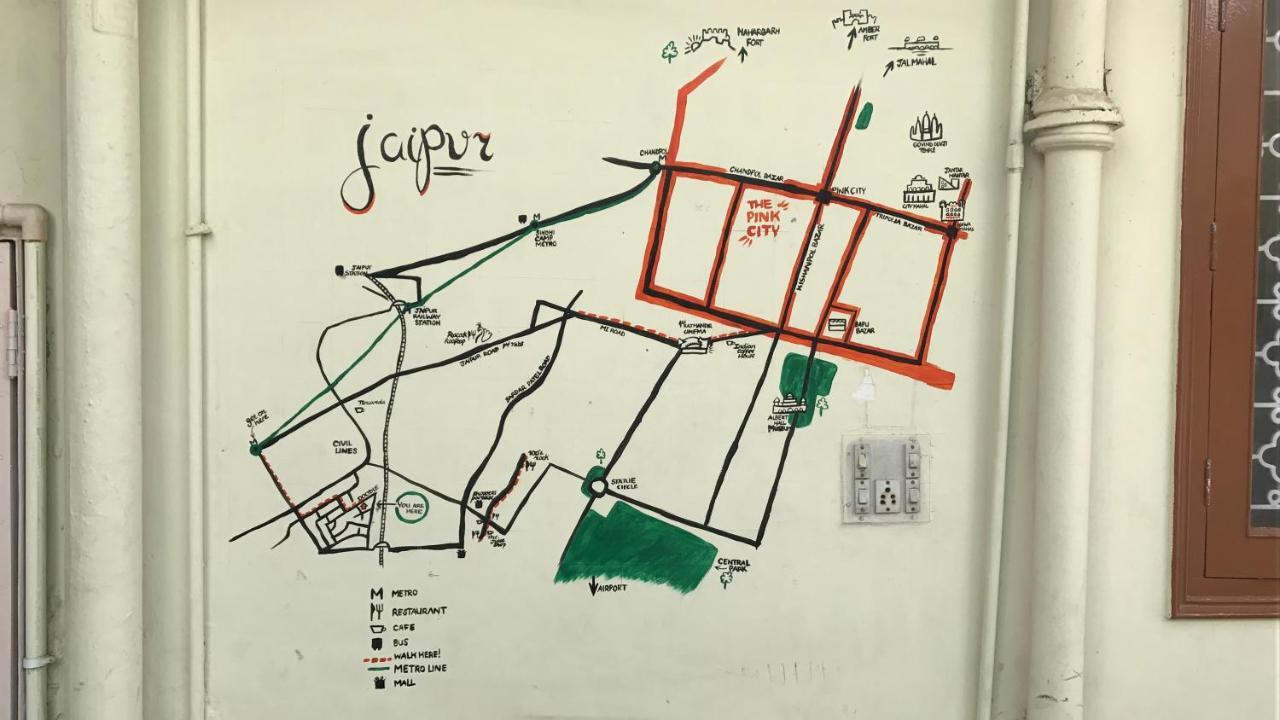 Doodle Rack Hostel Dźajpur Zewnętrze zdjęcie